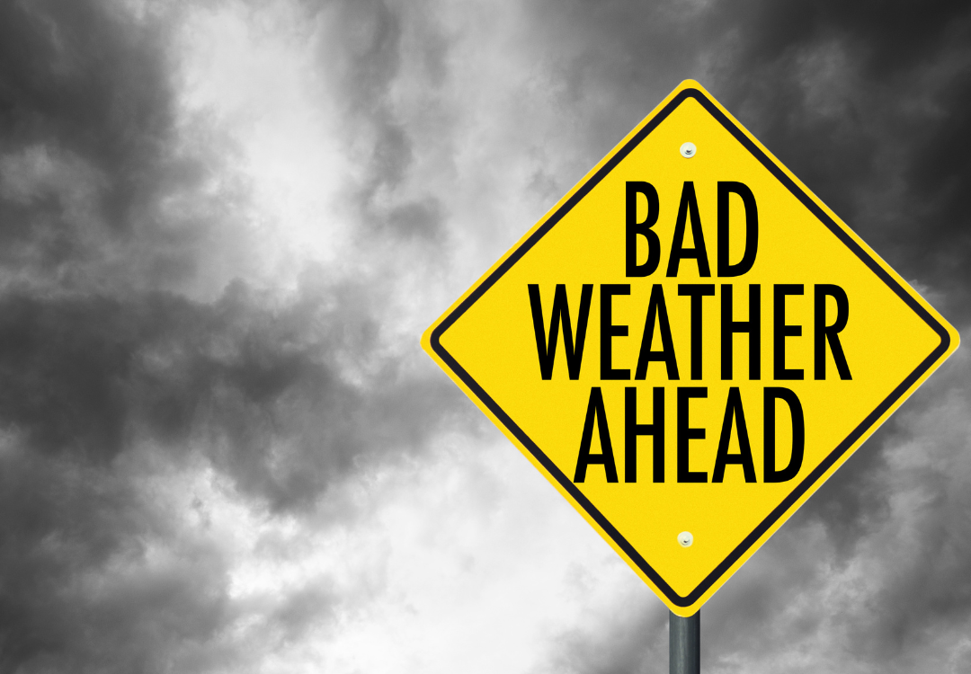 Blog Header Managing Health & Safety during weather warnings Poor weather warning sign