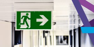 Fire exit sign